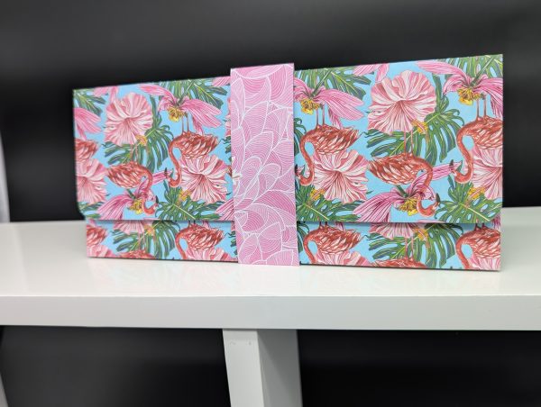 Pochette cadeau - Flamant rose