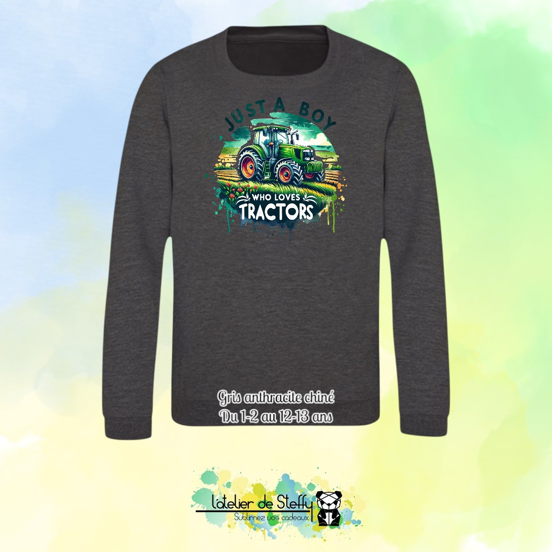 Sweat col rond Lyzo - Fan de tracteurs – Image 12