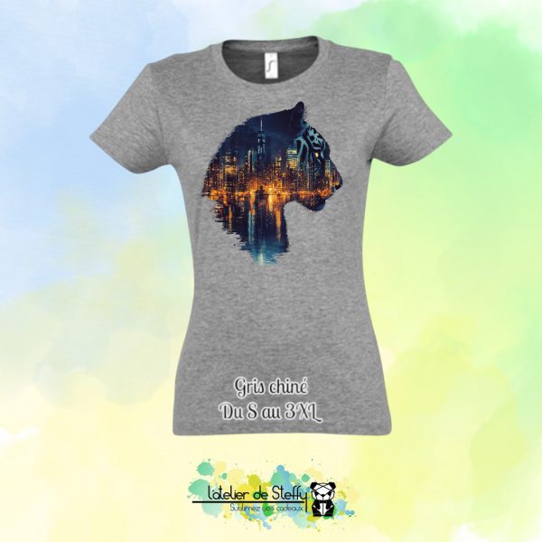 Tee shirt Steffy - Tigre nocturne – Image 15