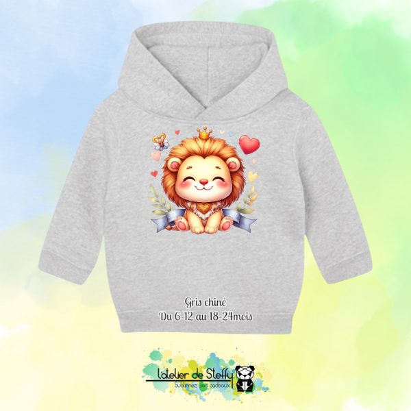 Sweat capuche Boudchou - Lionceau kawaii – Image 3