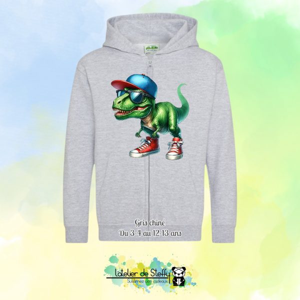 Veste sweat capuche Lou - T-rex cool – Image 8
