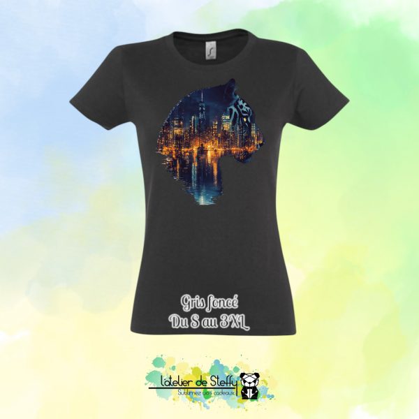 Tee shirt Steffy - Tigre nocturne – Image 16