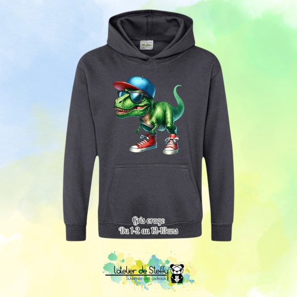 Sweat capuche Noah - T-rex cool – Image 17