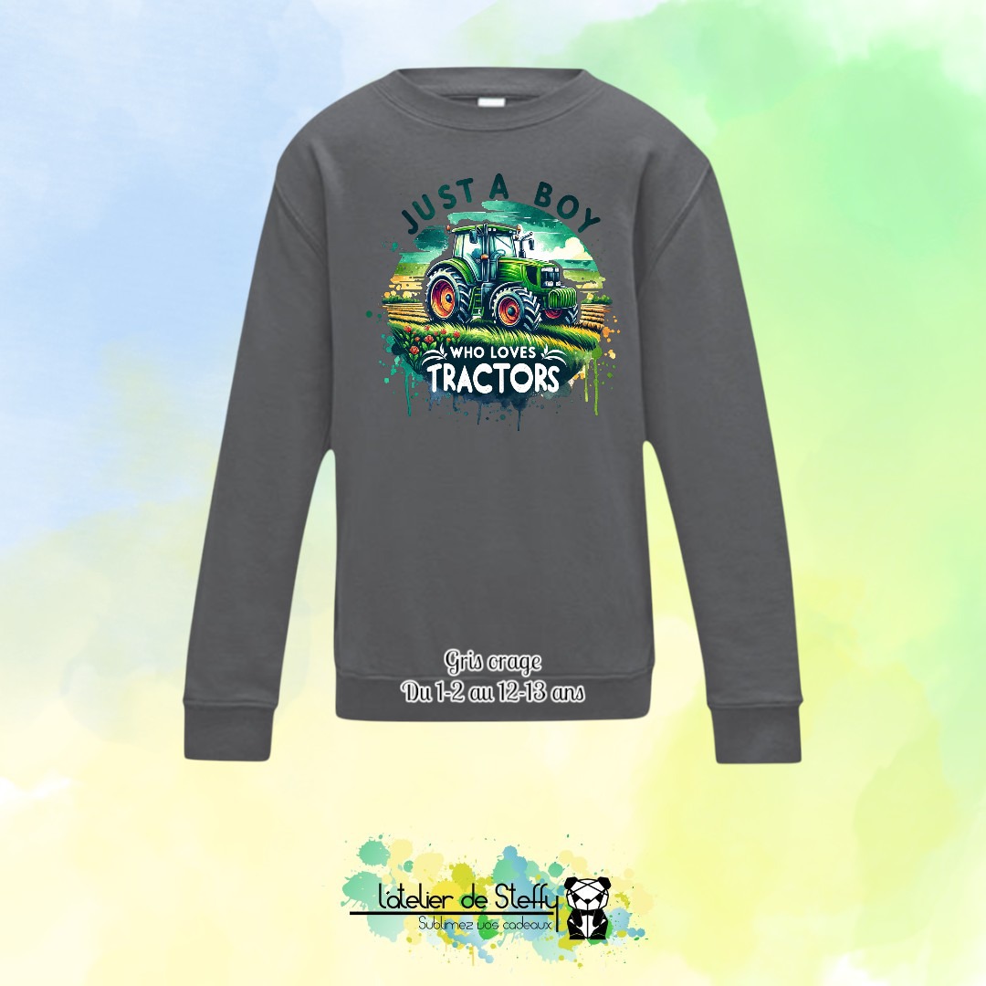 Sweat col rond Lyzo - Fan de tracteurs – Image 14