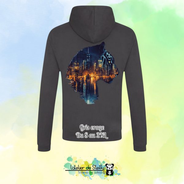 Veste sweat capuche Tof - Tigre nocturne – Image 13