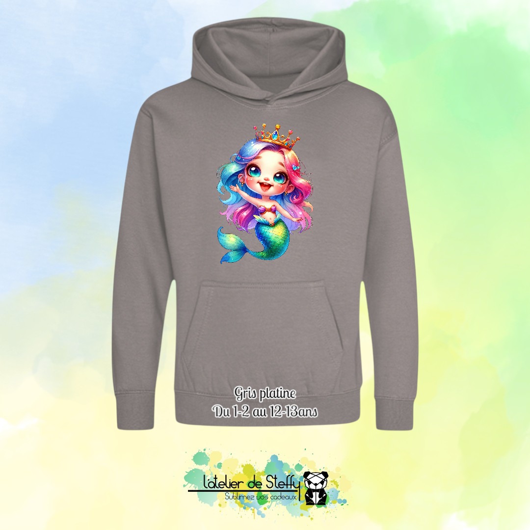 Sweat capuche Noah - Sirène arc-en-ciel – Image 19