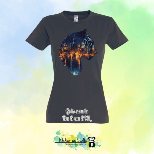 Tee shirt Steffy - Tigre nocturne – Image 17