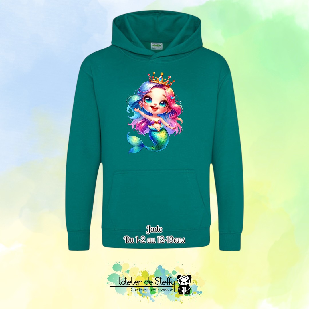 Sweat capuche Noah - Sirène arc-en-ciel – Image 20