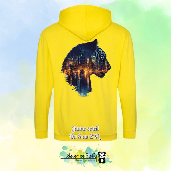 Veste sweat capuche Tof - Tigre nocturne – Image 14