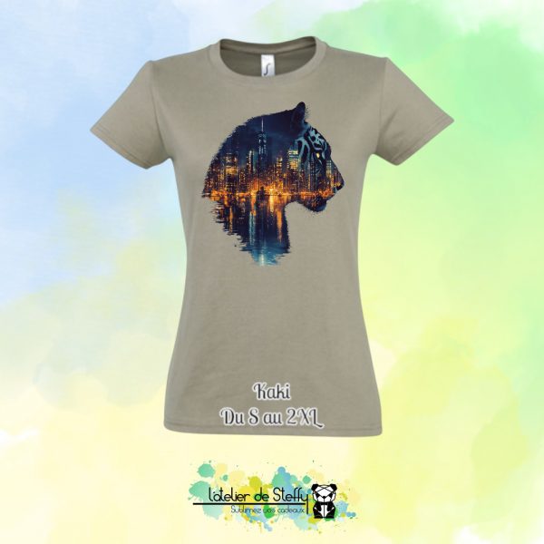 Tee shirt Steffy - Tigre nocturne – Image 19
