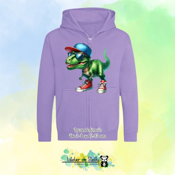 Veste sweat capuche Lou - T-rex cool – Image 10
