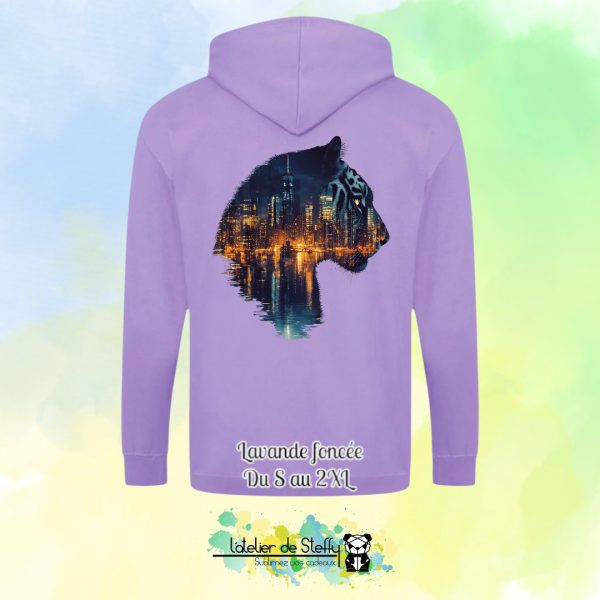Veste sweat capuche Tof - Tigre nocturne – Image 15