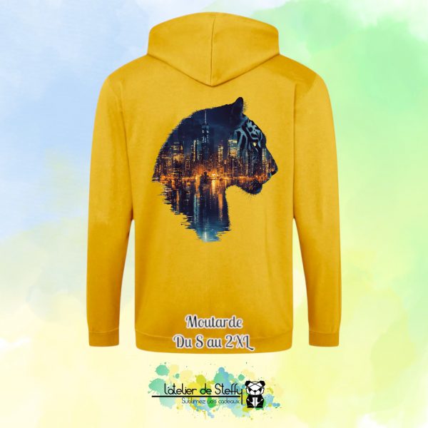 Veste sweat capuche Tof - Tigre nocturne – Image 16