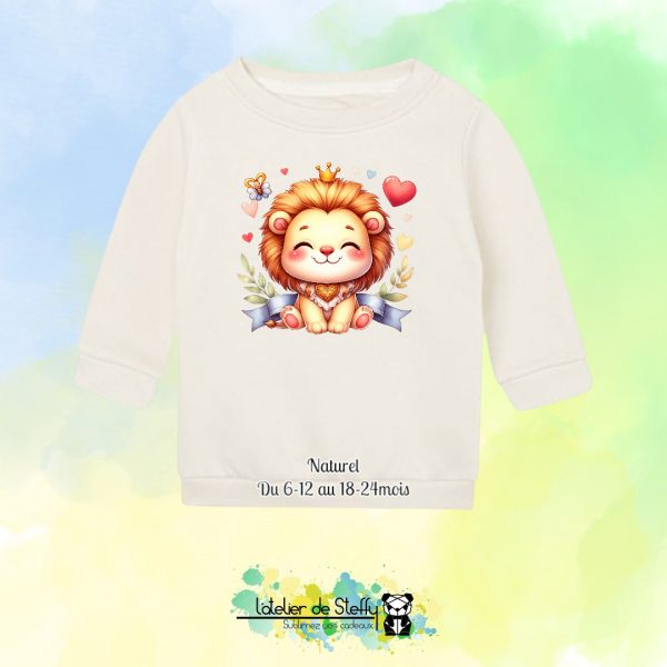 Sweat col rond Choupinou - Lionceau kawaii – Image 4