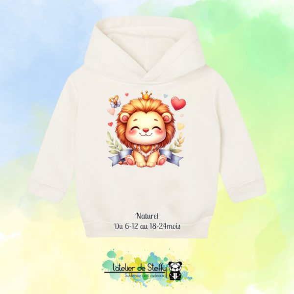 Sweat capuche Boudchou - Lionceau kawaii – Image 4