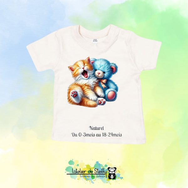 Tee shirt Speedouille - Chaton et ourson – Image 12