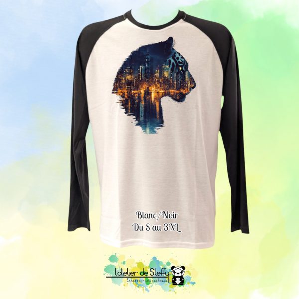 Tee shirt manches longues Adam - Tigre nocturne – Image 6