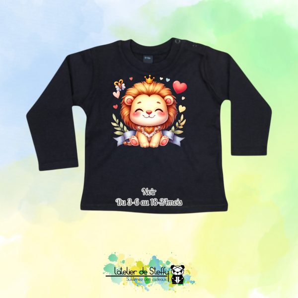 Tee shirt manches longues Bibouille - Lionceau kawaii – Image 5