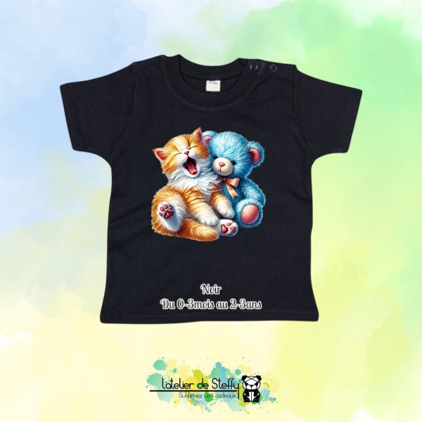 Tee shirt Speedouille - Chaton et ourson – Image 13
