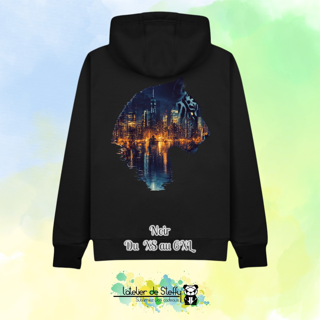 Sweat capuche JP - Tigre nocturne – Image 17