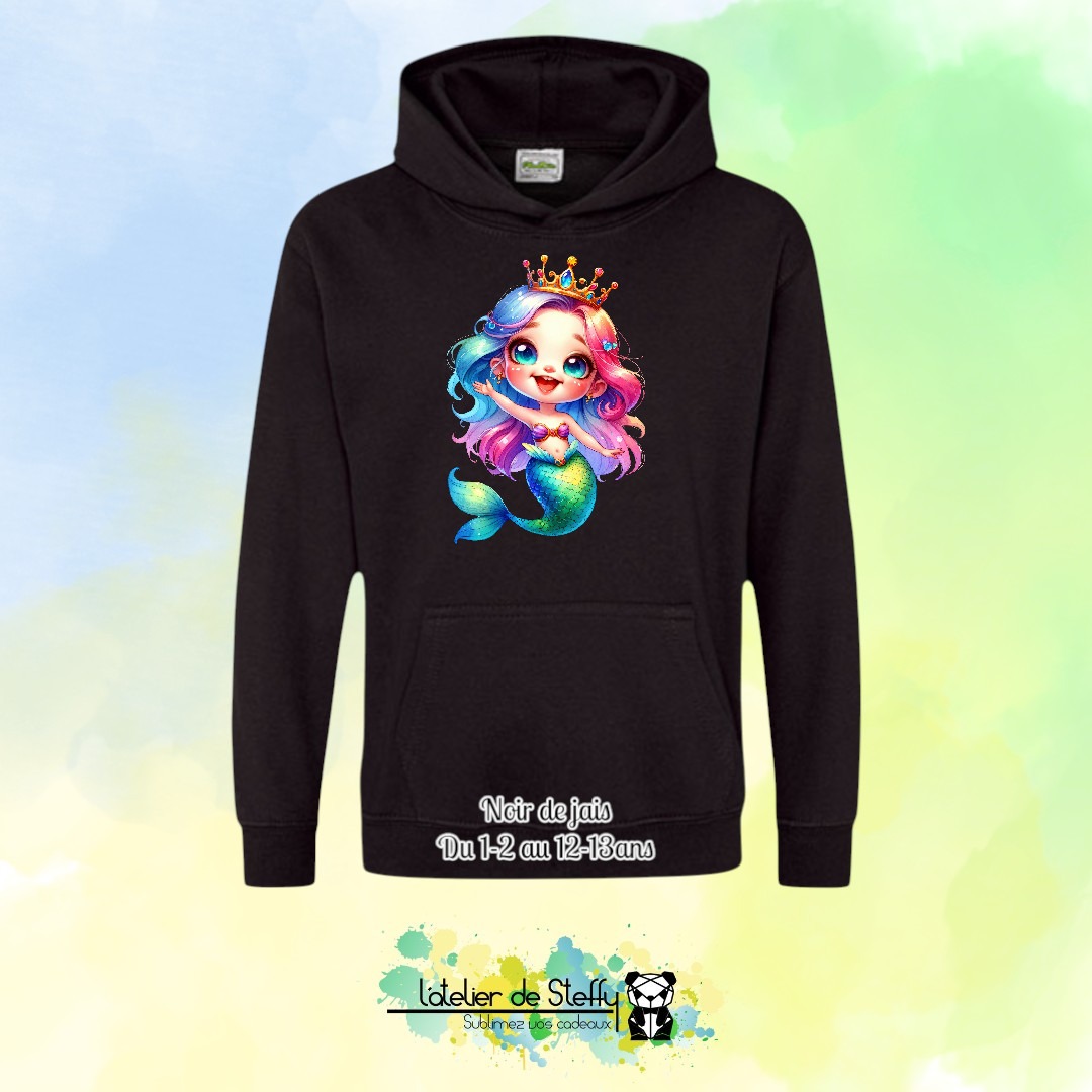 Sweat capuche Noah - Sirène arc-en-ciel – Image 26
