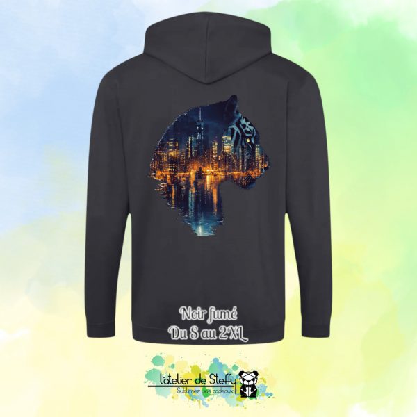 Veste sweat capuche Tof - Tigre nocturne – Image 18