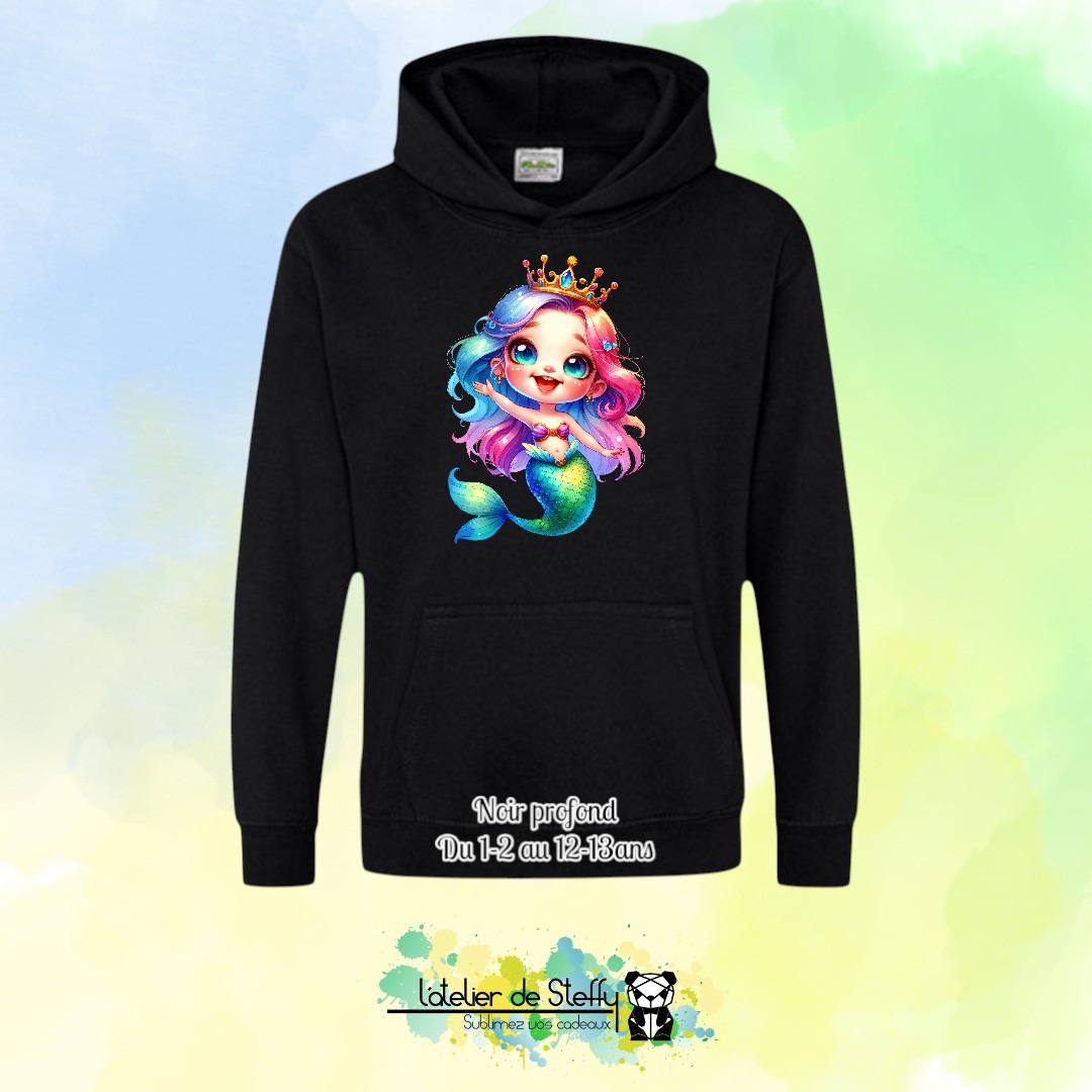Sweat capuche Noah - Sirène arc-en-ciel – Image 28