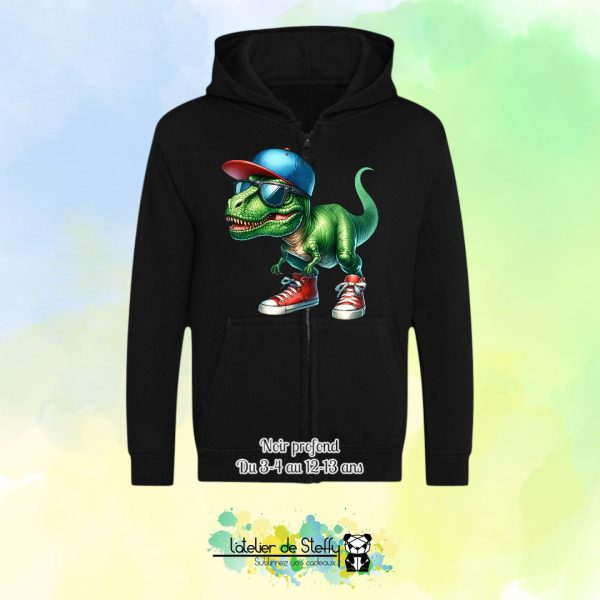 Veste sweat capuche Lou - T-rex cool – Image 12