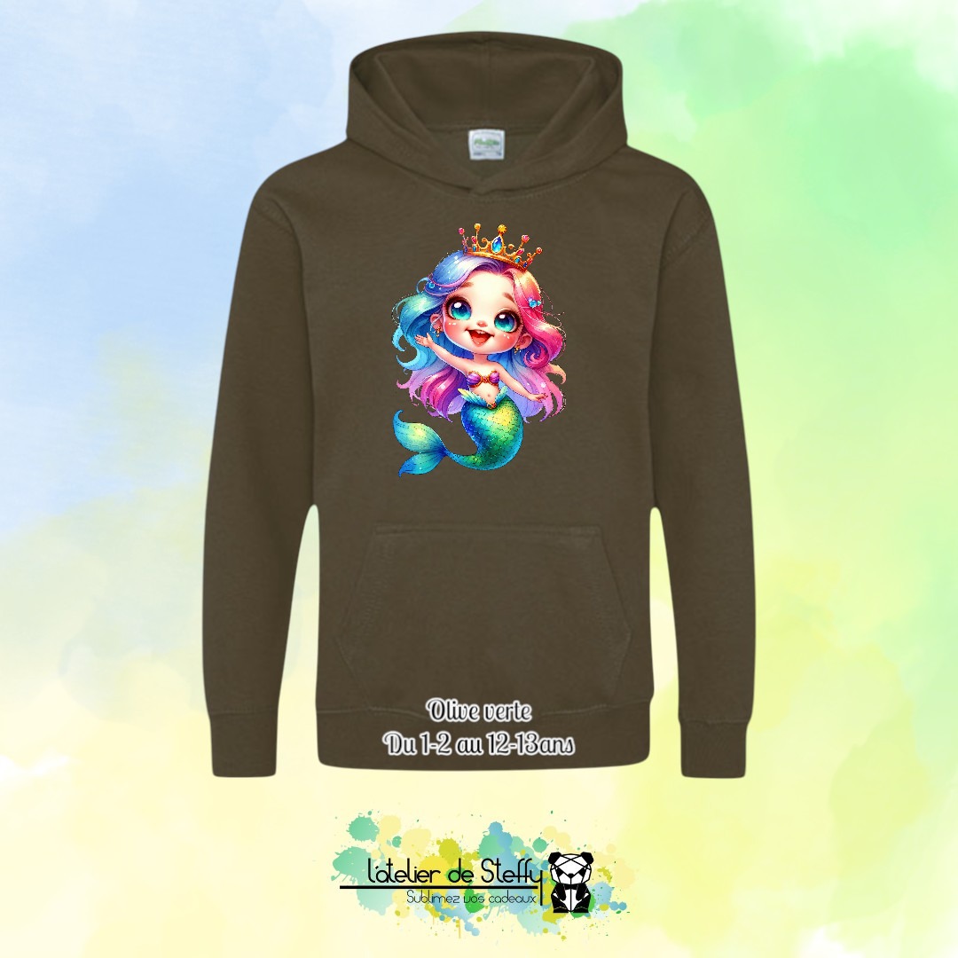 Sweat capuche Noah - Sirène arc-en-ciel – Image 29