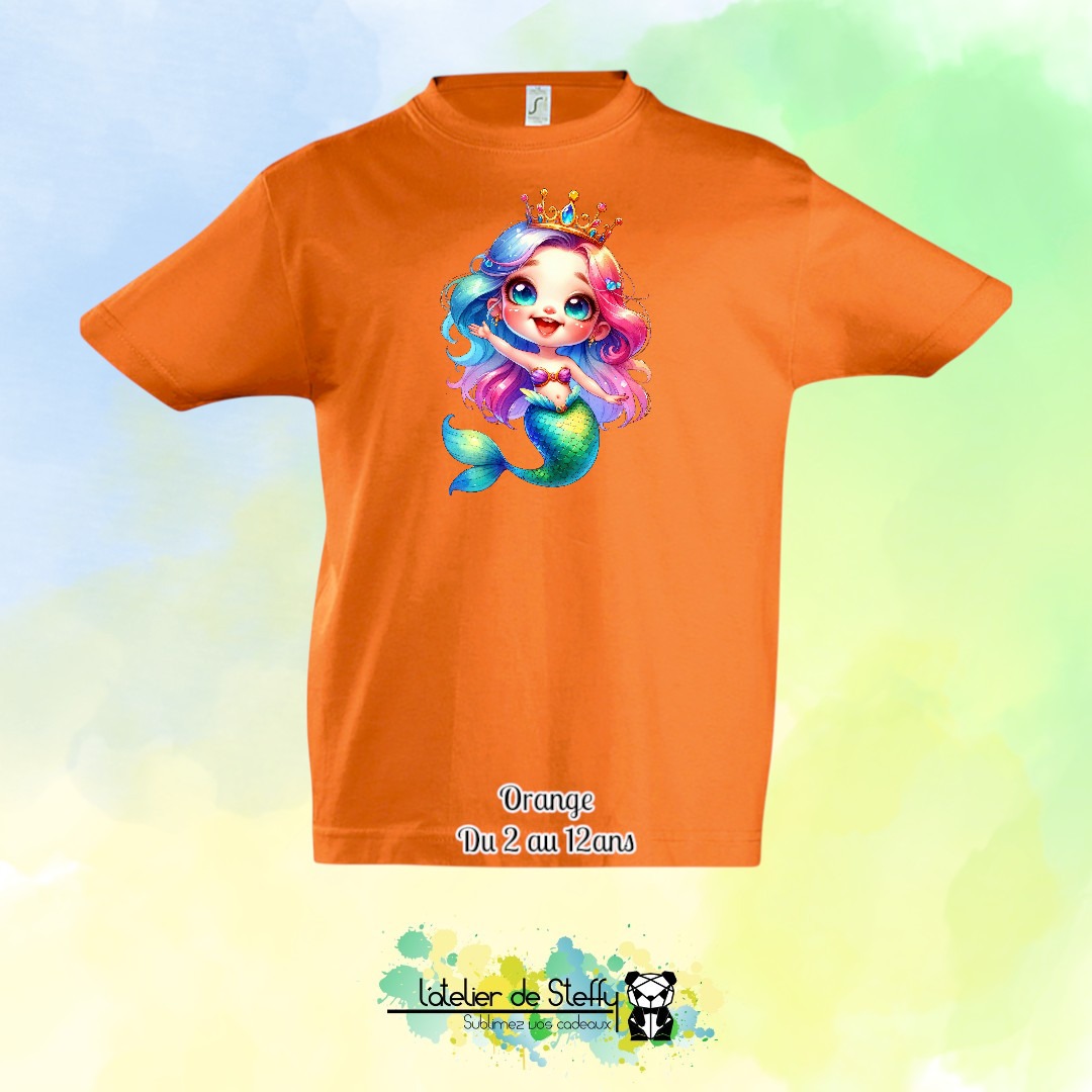 Tee shirt Max - Sirène arc-en-ciel – Image 9