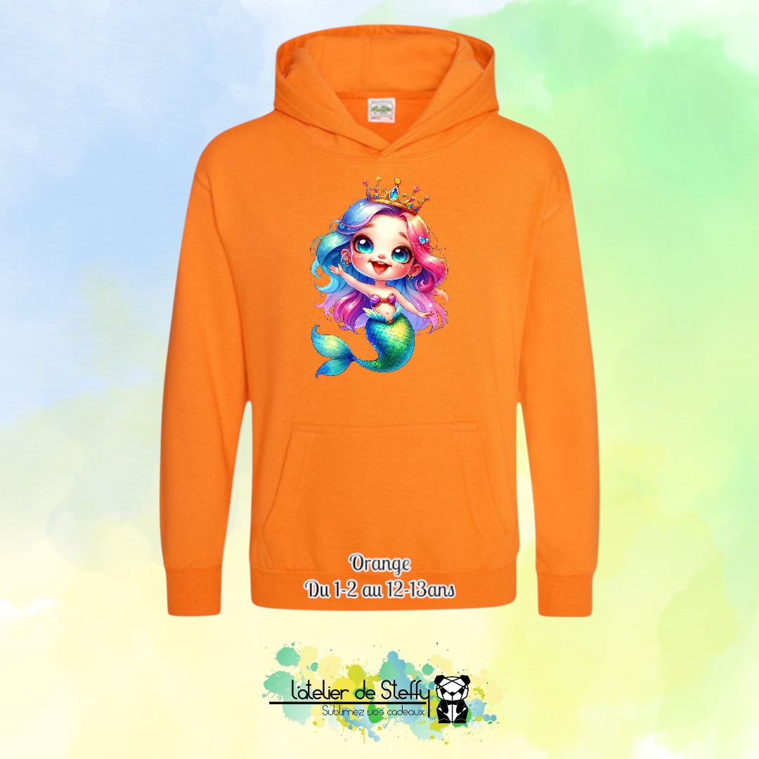 Sweat capuche Noah - Sirène arc-en-ciel – Image 30