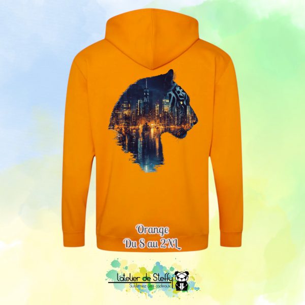 Veste sweat capuche Tof - Tigre nocturne – Image 20