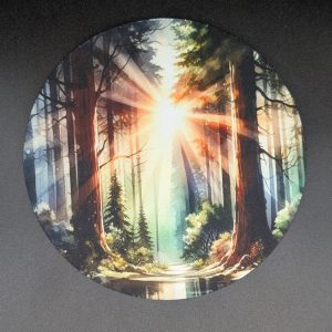Tapis de souris rond - Automne en forêt