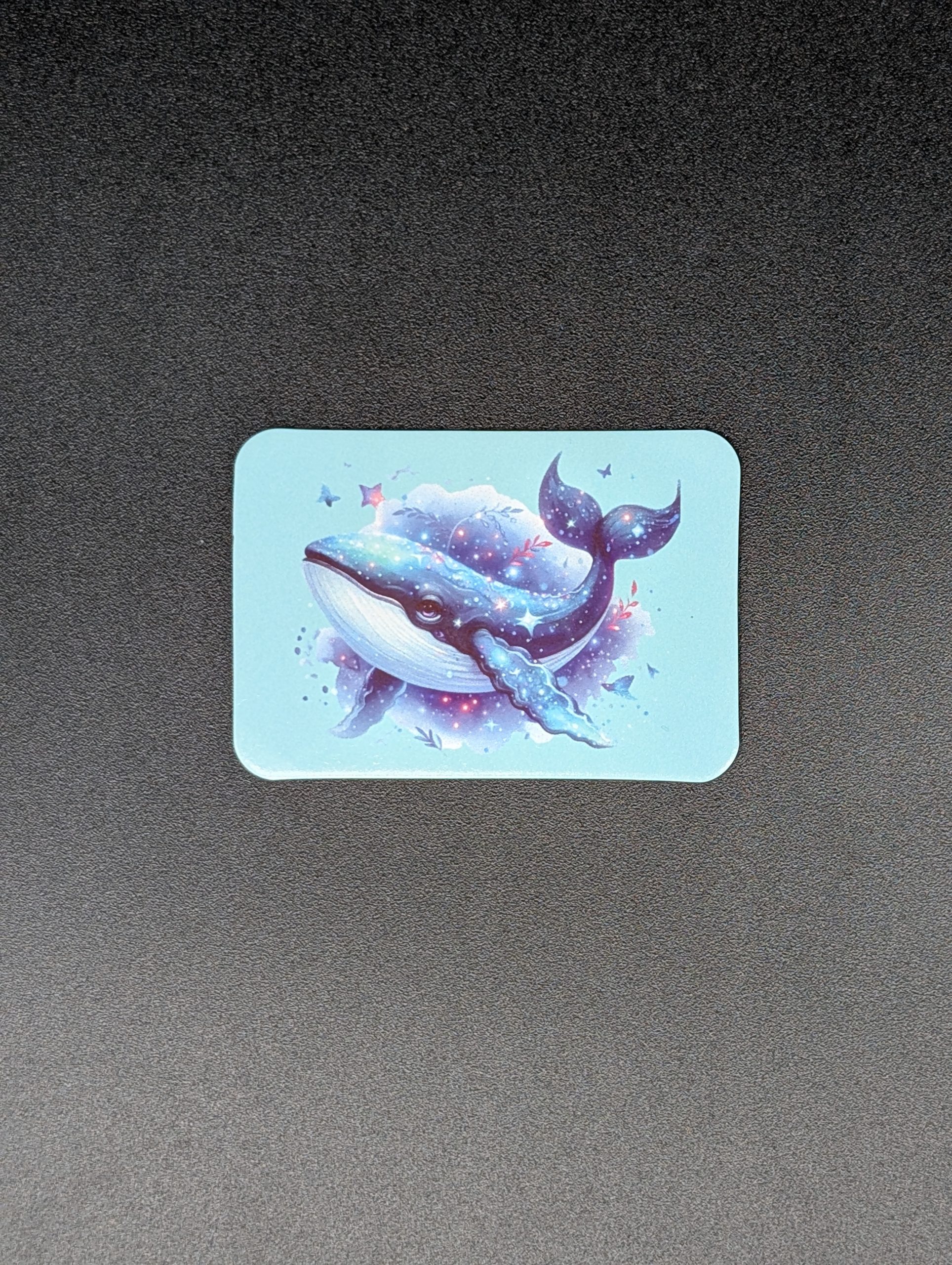 Magnet rectangle - Baleine glitter