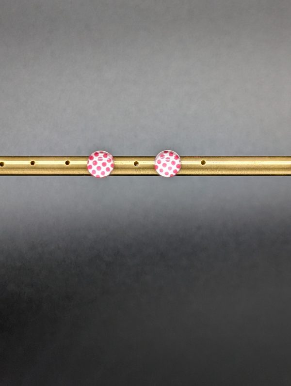 Boucles d'oreilles Pois rouges
