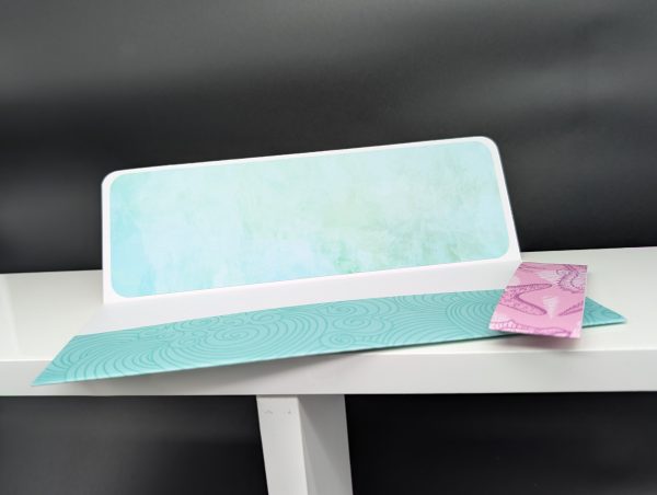 Pochette cadeau - Remous turquoises – Image 2