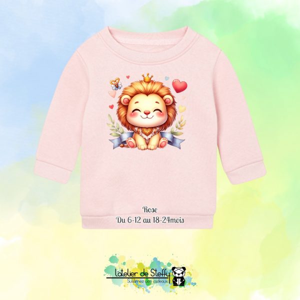 Sweat col rond Choupinou - Lionceau kawaii – Image 6