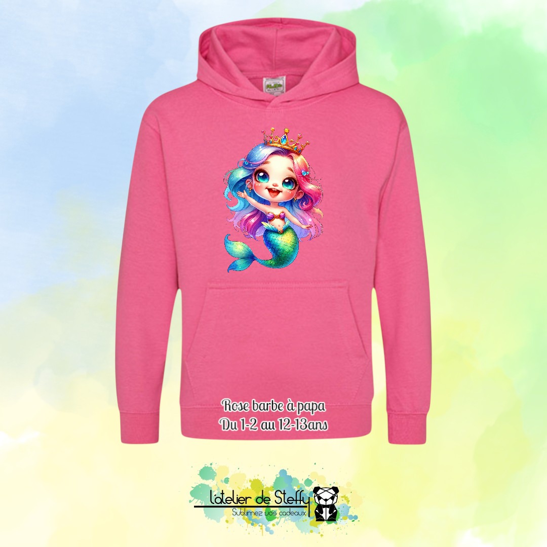 Sweat capuche Noah - Sirène arc-en-ciel – Image 32