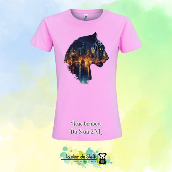 Tee shirt Steffy - Tigre nocturne – Image 23
