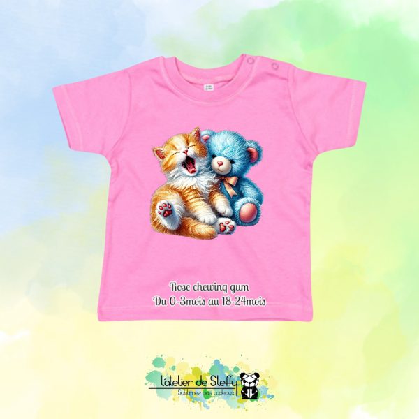 Tee shirt Speedouille - Chaton et ourson – Image 15