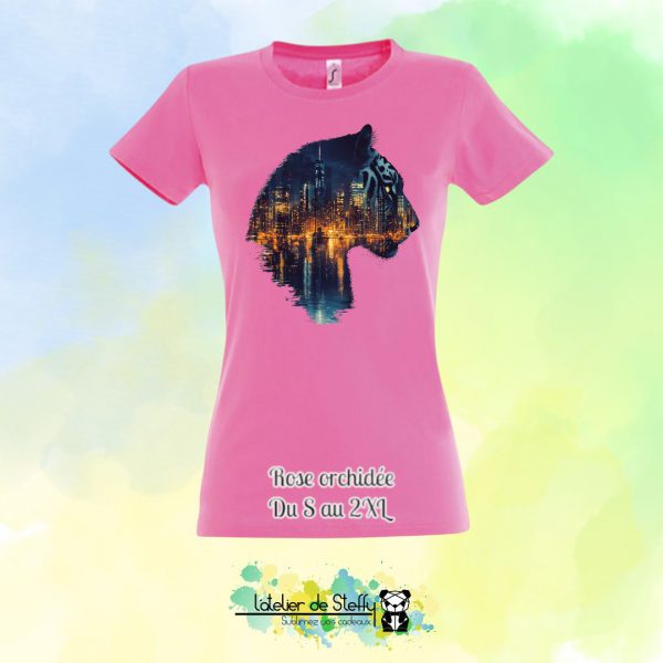 Tee shirt Steffy - Tigre nocturne – Image 24