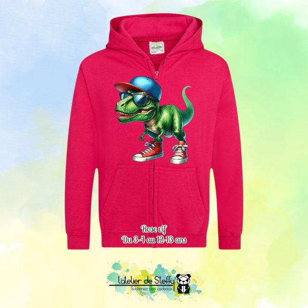 Veste sweat capuche Lou - T-rex cool – Image 14