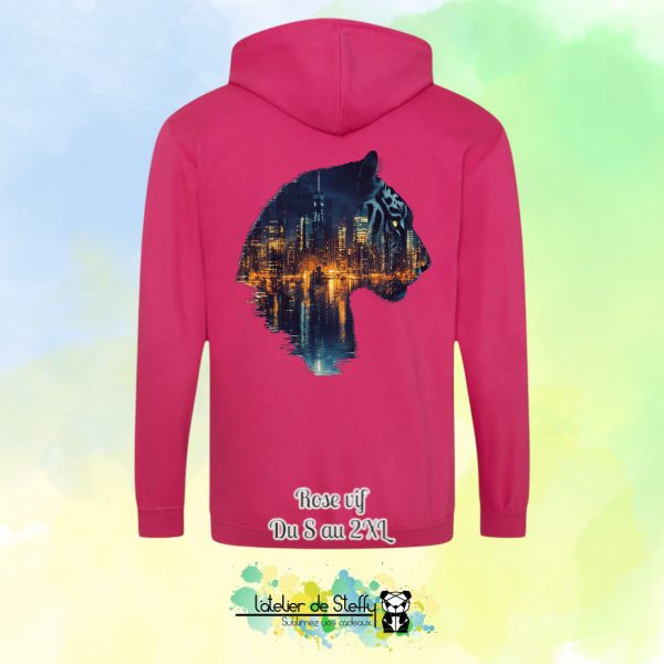 Veste sweat capuche Tof - Tigre nocturne – Image 21