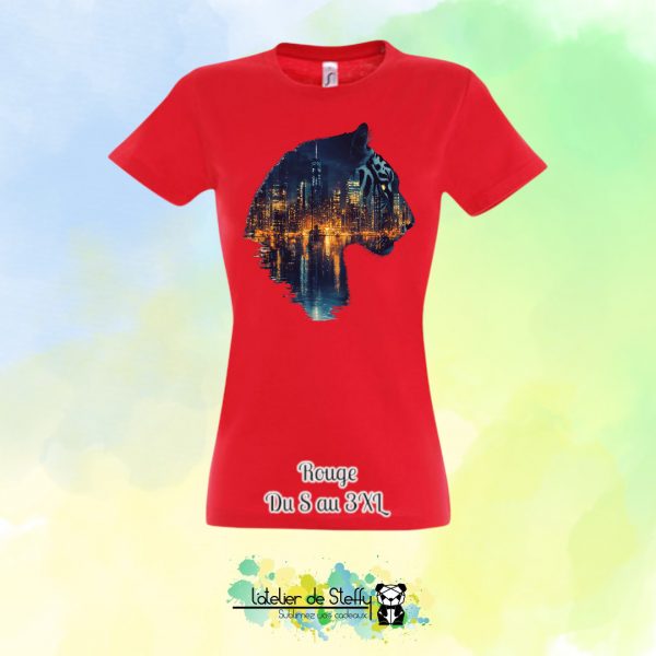 Tee shirt Steffy - Tigre nocturne – Image 25