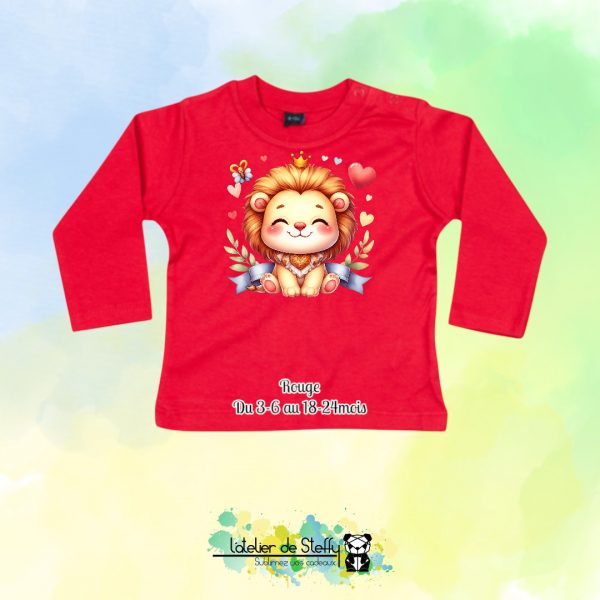 Tee shirt manches longues Bibouille - Lionceau kawaii – Image 8