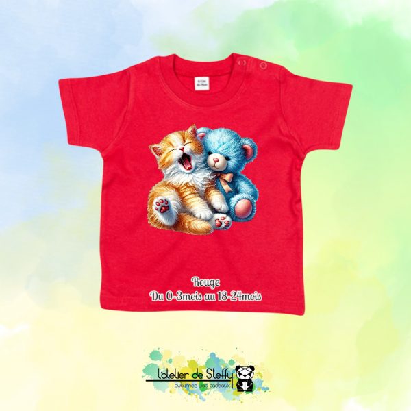 Tee shirt Speedouille - Chaton et ourson – Image 17