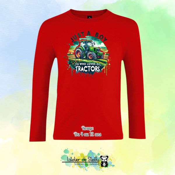 Tee shirt manches longues Ethan - Fan de tracteurs – Image 6