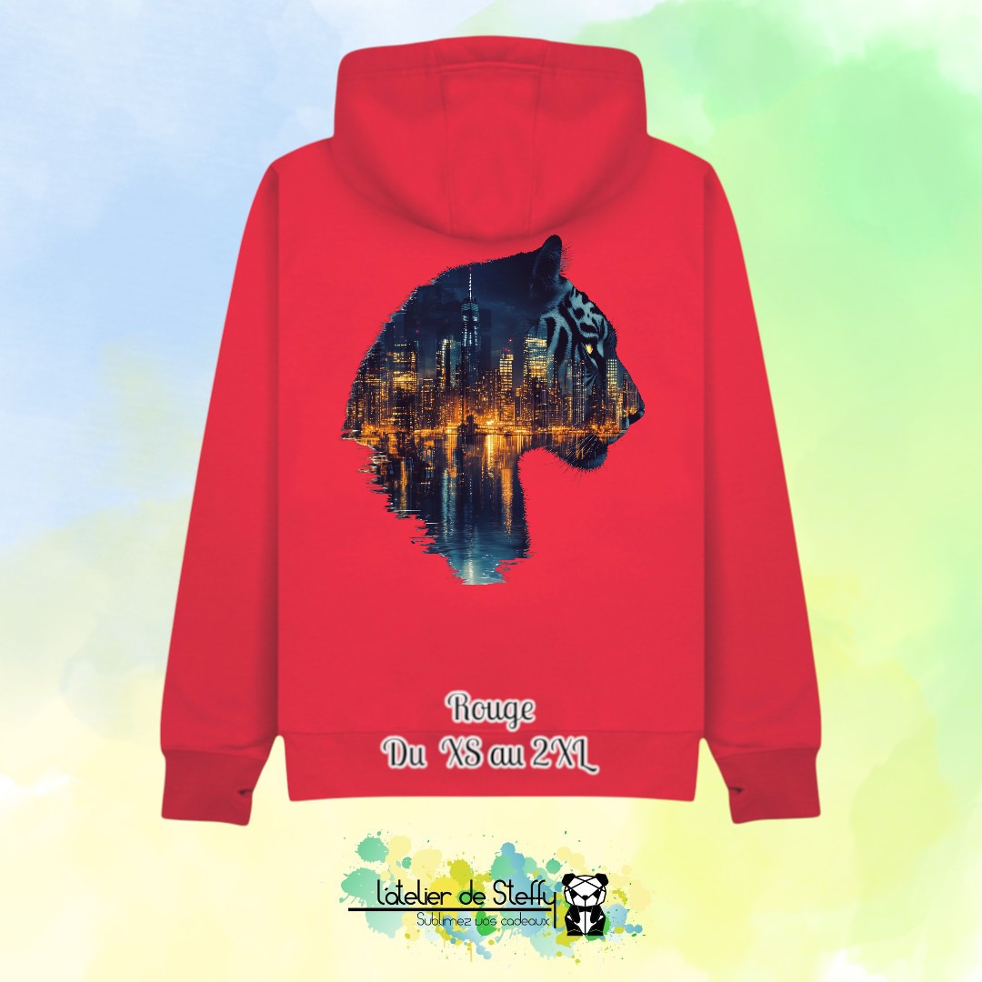 Sweat capuche JP - Tigre nocturne – Image 21