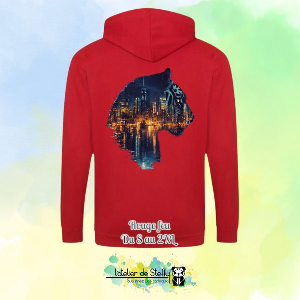 Veste sweat capuche Tof - Tigre nocturne – Image 22