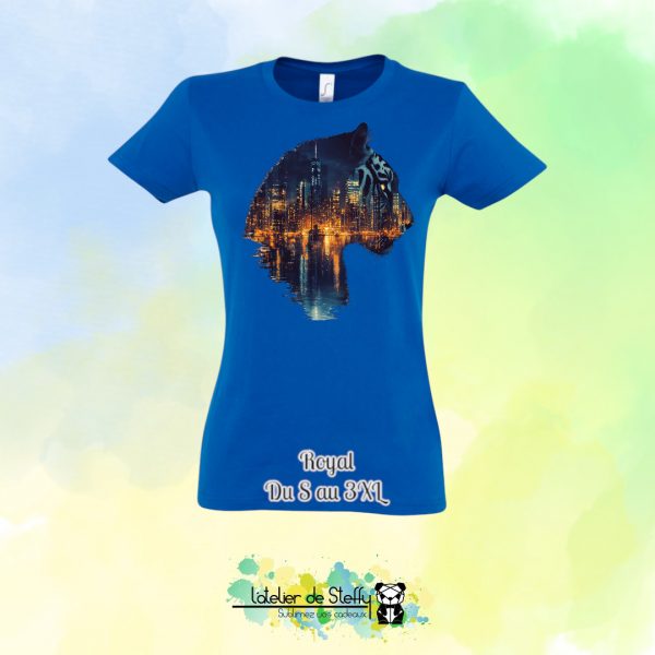 Tee shirt Steffy - Tigre nocturne – Image 26